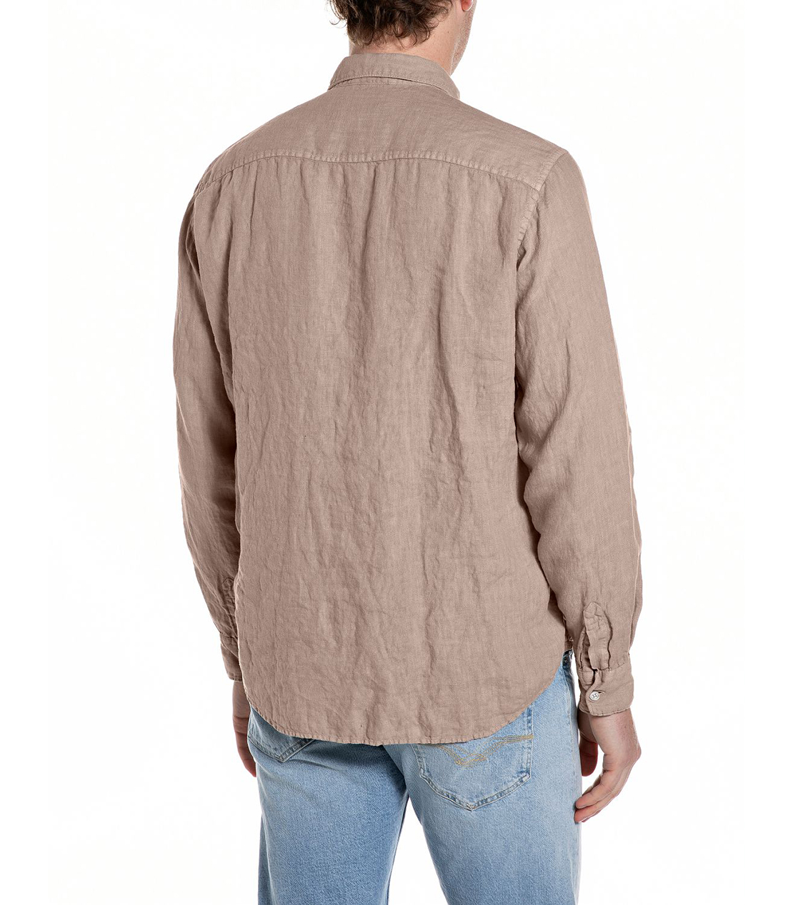 ガーメントダイリネンシャツ 詳細画像 カーキ 2